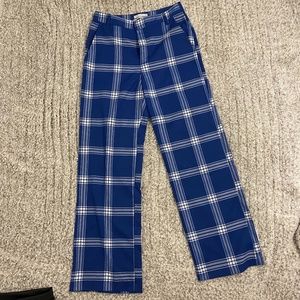 UO Plaid Blue Pants Trousers